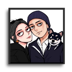 カスタムアニメカップルポートレートコミッションデジタルアバターTwitchアイコンパーソナライズされた漫画Discord OCイラスト記念日誕生日ギフト