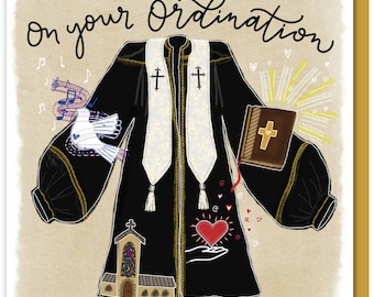 Christian Ordination Card
