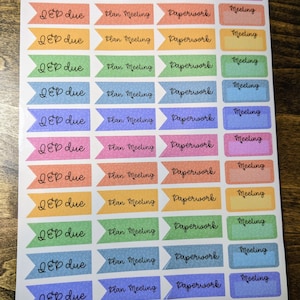 Teacher Planner Sticker Sheet | Customizable Planner Stickers