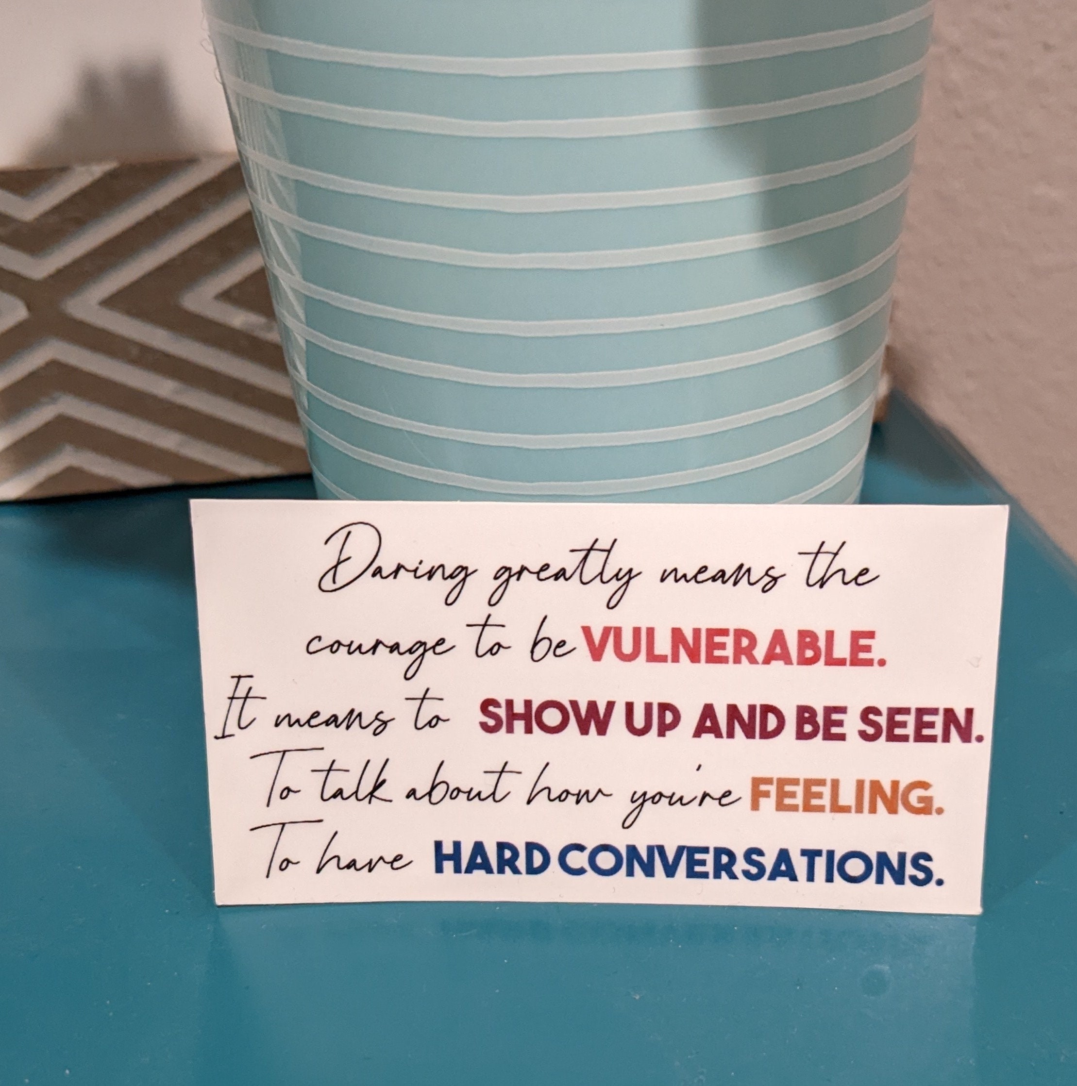 DARING GREATLY ステッカー Daring Greatly Stickers for Sale | Redbubble