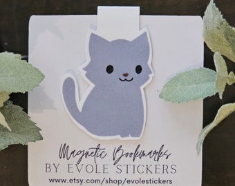 Cute Cartoon Cat Magnetic Bookmark