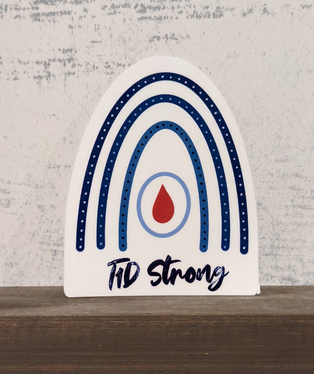 Type 1 Diabetes Strong/mom Vinyl Sticker | Inspirational Sticker ...