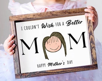 Draw Your Mom Mother's Day Greeting Art Craft I Love You Mom Printable Card Mommy Preschool Toddler DIY Gift Kids Activity Personalized Kids