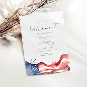 Retirement Party Invitation Template, Army Retirement Invite, Editable Marine Army Air Force Military Tanks, Navy Retire Officer Canva, Ret3