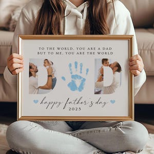 Father's Day Handprint Gift, Father's Day Printable, Kids DIY Craft, Best Gift for Dad, Unique Gift for Dad, Kids Activity Digital Print