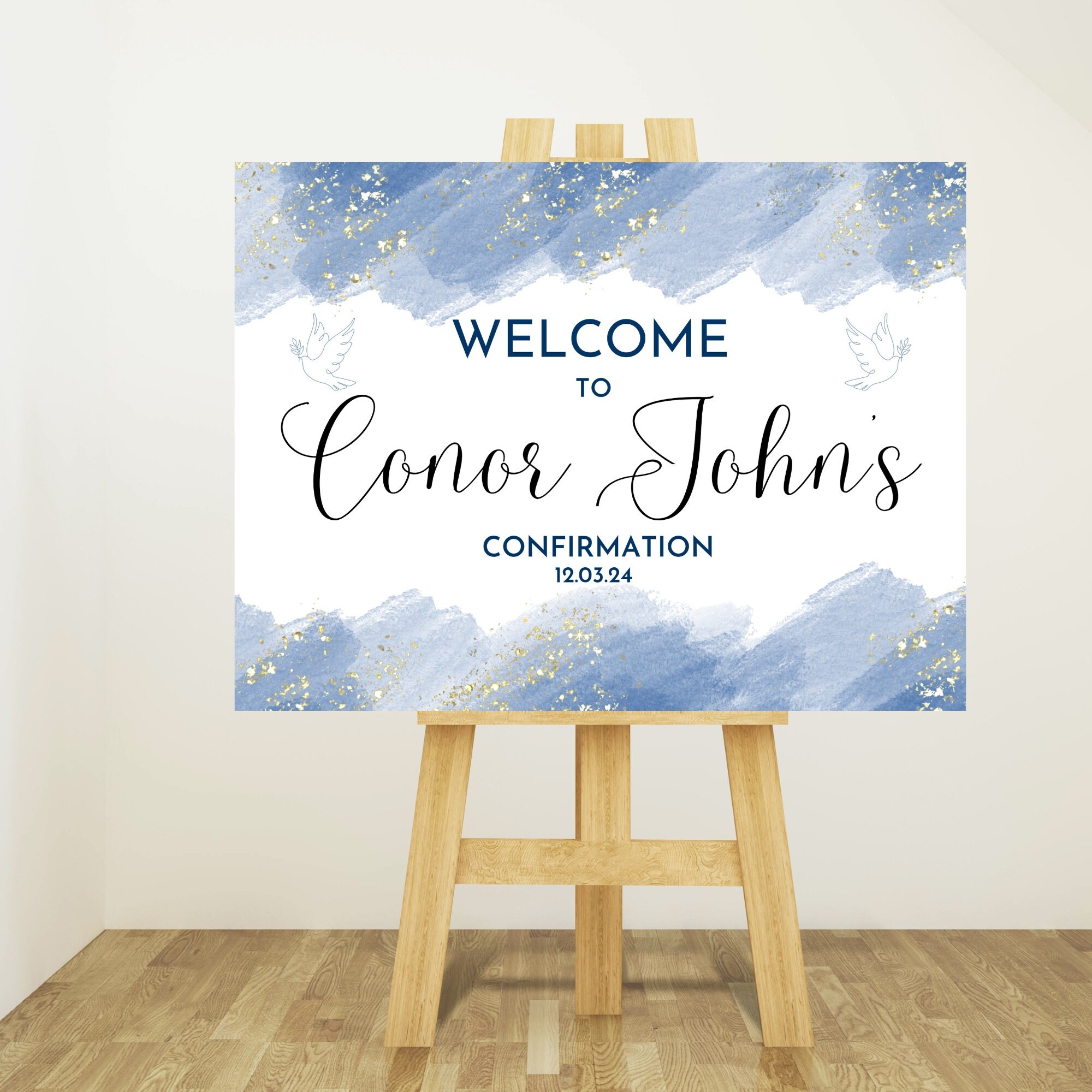 Personalised Confirmation Sign, First Holy Communion Sign, Sign