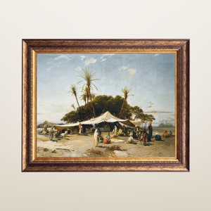Arab Art, Middle Eastern Art, A Camp in the Desert