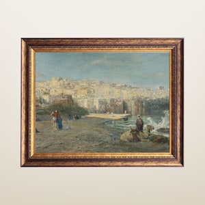 Palestine Art, Jaffa Painting, Middle Eastern Art, Port of Jaffa