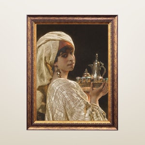 Middle Eastern Art, Arab Wall Art, The Coffee Service by Carl Haag, DIGITAL FILE