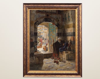 Syrien Kunst, Damaskus Malerei, Große Umayyaden Moschee, Naher Osten Arabische Kunst