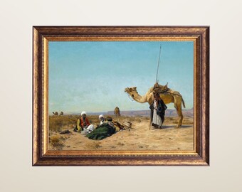 Syria Art, Syrian Desert Painting, Middle Eastern Art Print