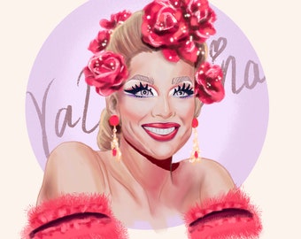 Valentina Ru Paul Drag Race Art Print