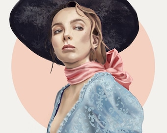 Matar a Eve Villanelle Lámina artística