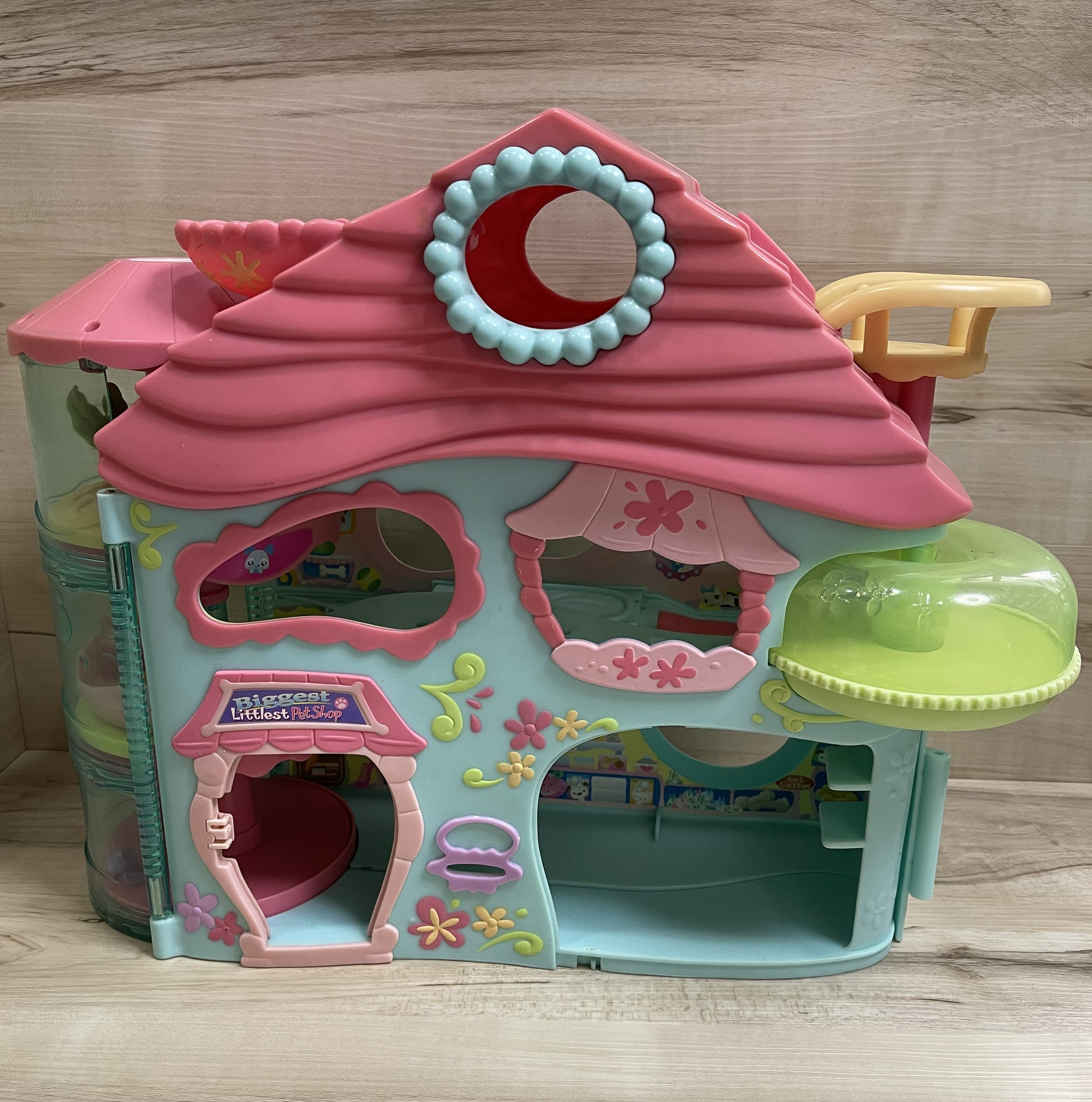 Littlest Pet Shop House Biggest Littlest Pet Playset Foldable Hasbro 2005 