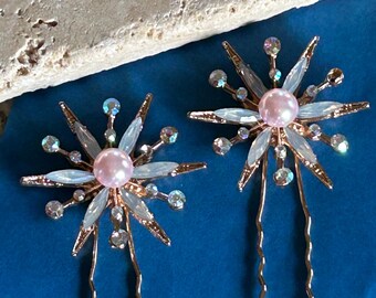 Blue Star Hair Pins, Celestial Hair Accessories, Star Hair  display picture 2