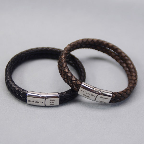Leather Bracelet - Etsy UK