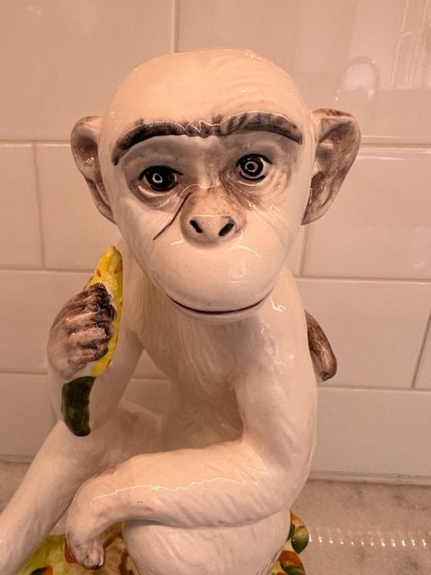 Vintage Ceramic Monkeys Unmarked - Etsy