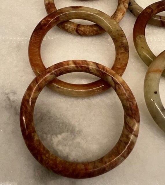 Jadeite Bangle Bracelets ( 7 PIECES) - image 4