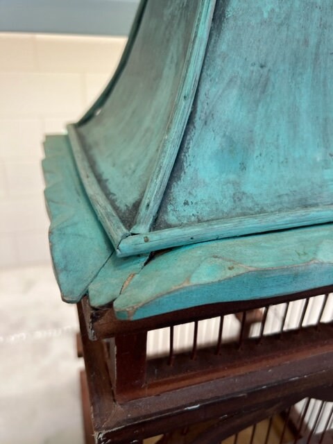 Vintage Bird Cage With Metal Roof - Etsy