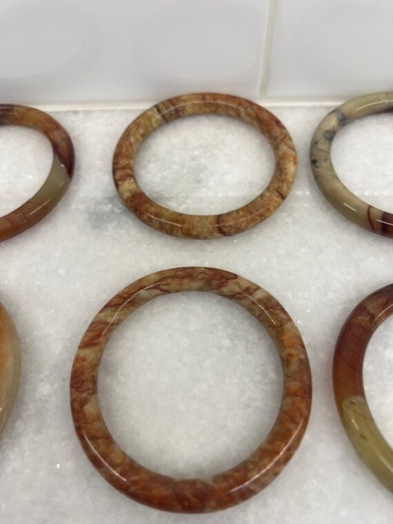 Jadeite Bangle Bracelets ( 7 PIECES) - image 8