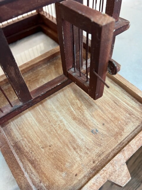 Picture of Vintage Bird Cage With Metal Roof - Etsy