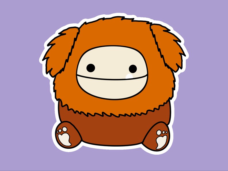 Benny Bigfoot Squishmallow Sticker Cute Stationary | Etsy