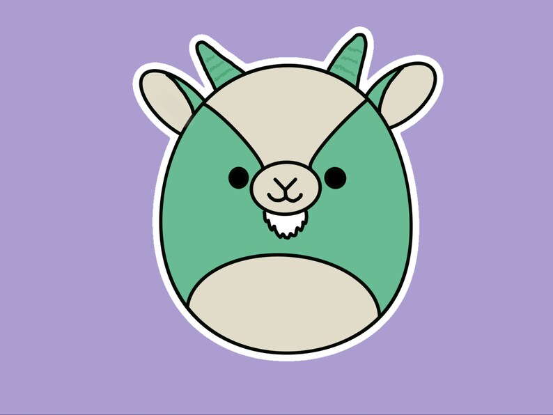 Palmer Goat Squishmallow Sticker Cute Stationary | Etsy
