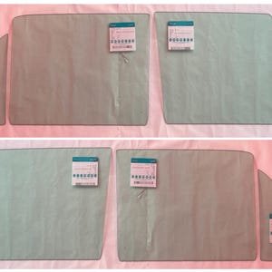Mercedes W114 W115 Complete new door window glass set 8 Pieces Green tinted