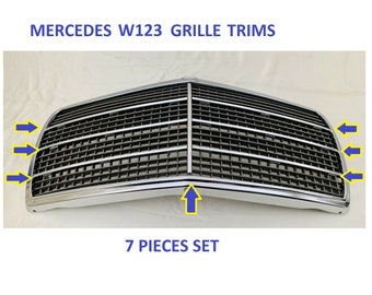 Set di modanature per griglia radiatore Mercedes W123