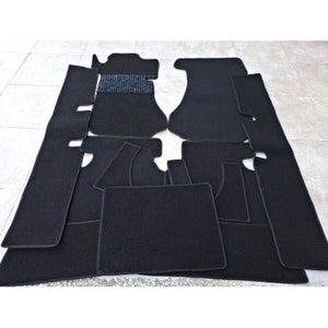 Mercedes W114 W115 Loop Carpet set Black colour NEW