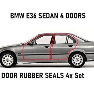BMW E36 1991-1998 Door rubber seals 4 Pieces set NEW