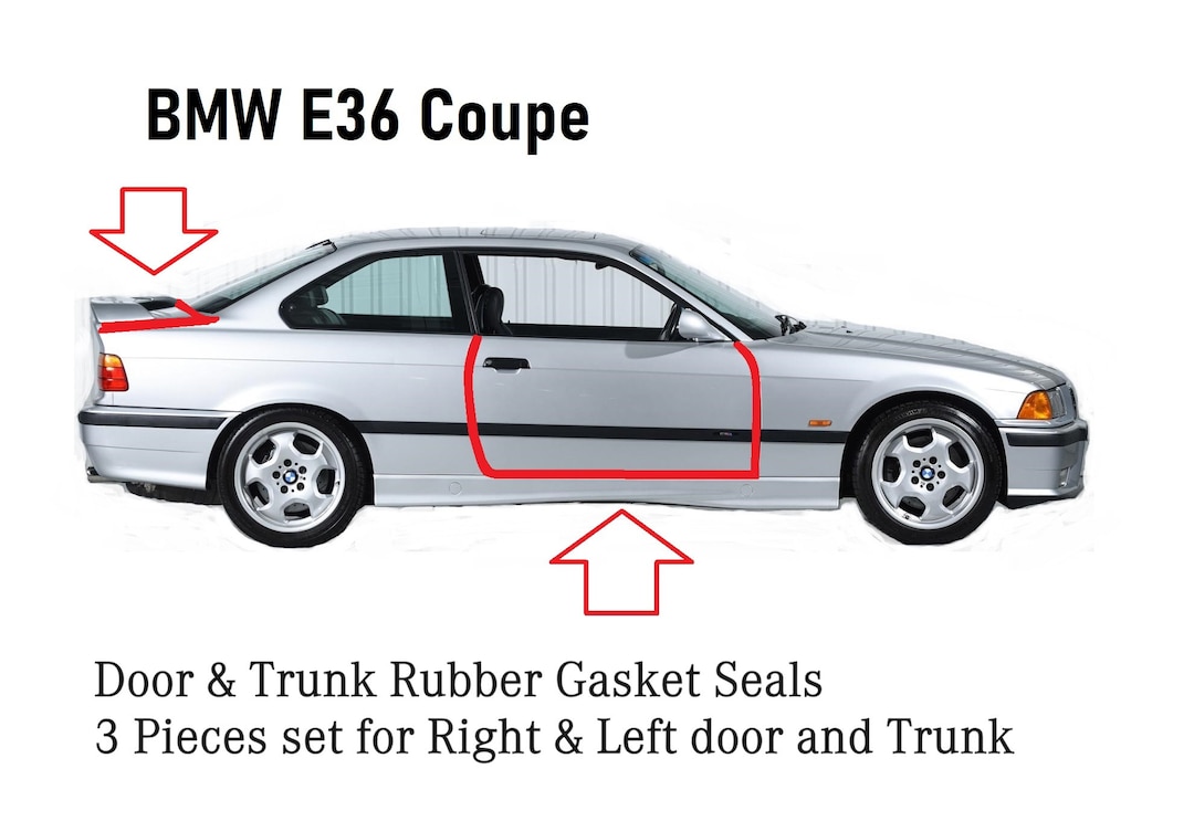 bmw-e36-coup-1991-1998-jeu-de-3-joints-en-caoutchouc-de-porte-et-de