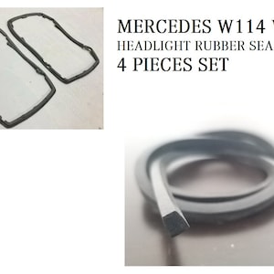 Mercedes W114 W115 Headlight rubber seals 4 Pieces set