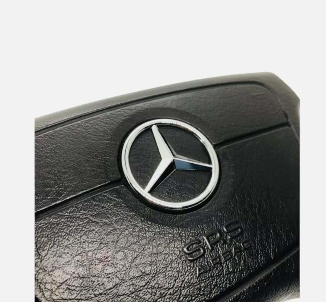 Chrome Mercedes Star Steering Wheel Emblem – Fits W124 W210 W208 W140 W202