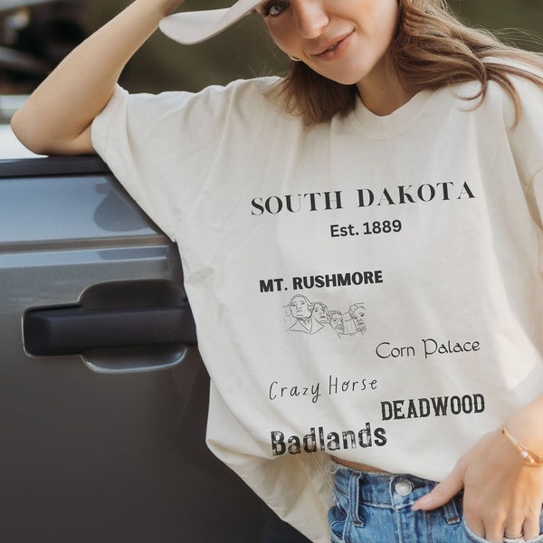 South Dakota shirt, Mt. Rushmore tee, Deadwood shirt, Corn Palace t-shirt, Crazy Horse shirt, Badlands, SD vacation shirt, 605, fun vacation