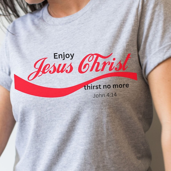 T-Shirt Uomo 'Enjoy Jesus Christ' - Divertente E Originale - 100% Cotone