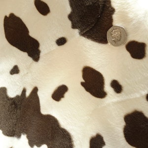 100% Polyester Velboa Faux Fur- Brown Cow- Super Soft- 145cm/58" Wide 10.49mt