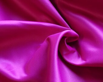 Luxurious Matt Duchess Satin - Heavy Quality - 175gsm - Fushia Pink - Bridal, Dressmaking etc - 150cm/59" Wide - 6.99mt