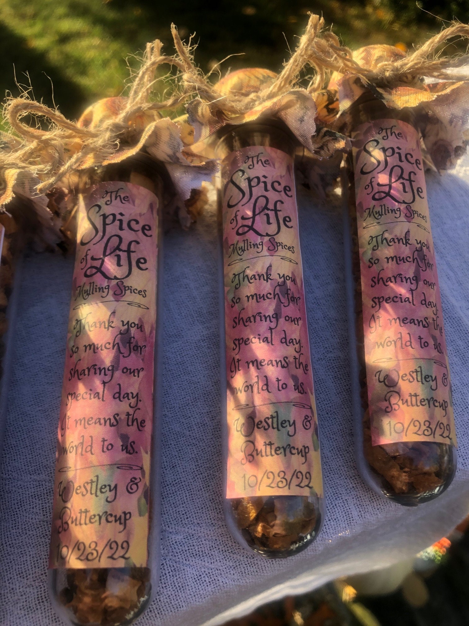 Mulling Spices Wedding Favors Guest Thank You Etsy