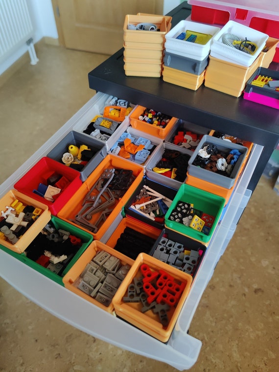 Organizer Boxes Stackable Lego Screws Nuts Boxes Small Parts 