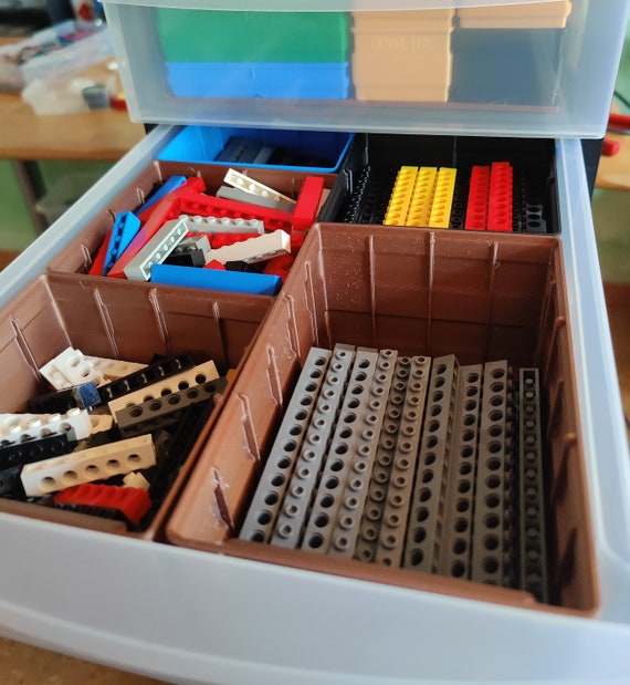 Boîte de rangement LEGO Storage - Ensemble de 3 pièces - Plastique -  Assortiment