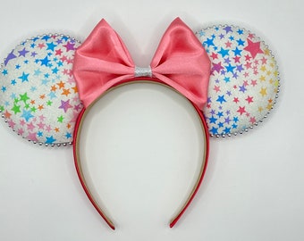 Shiney Star print Minnie Ears