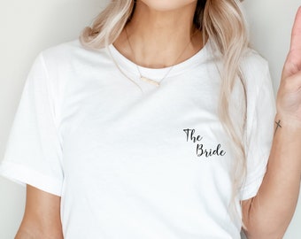 JGA und Braut Shirt "The Bride" für den perfekten Junggesellinnenabschied