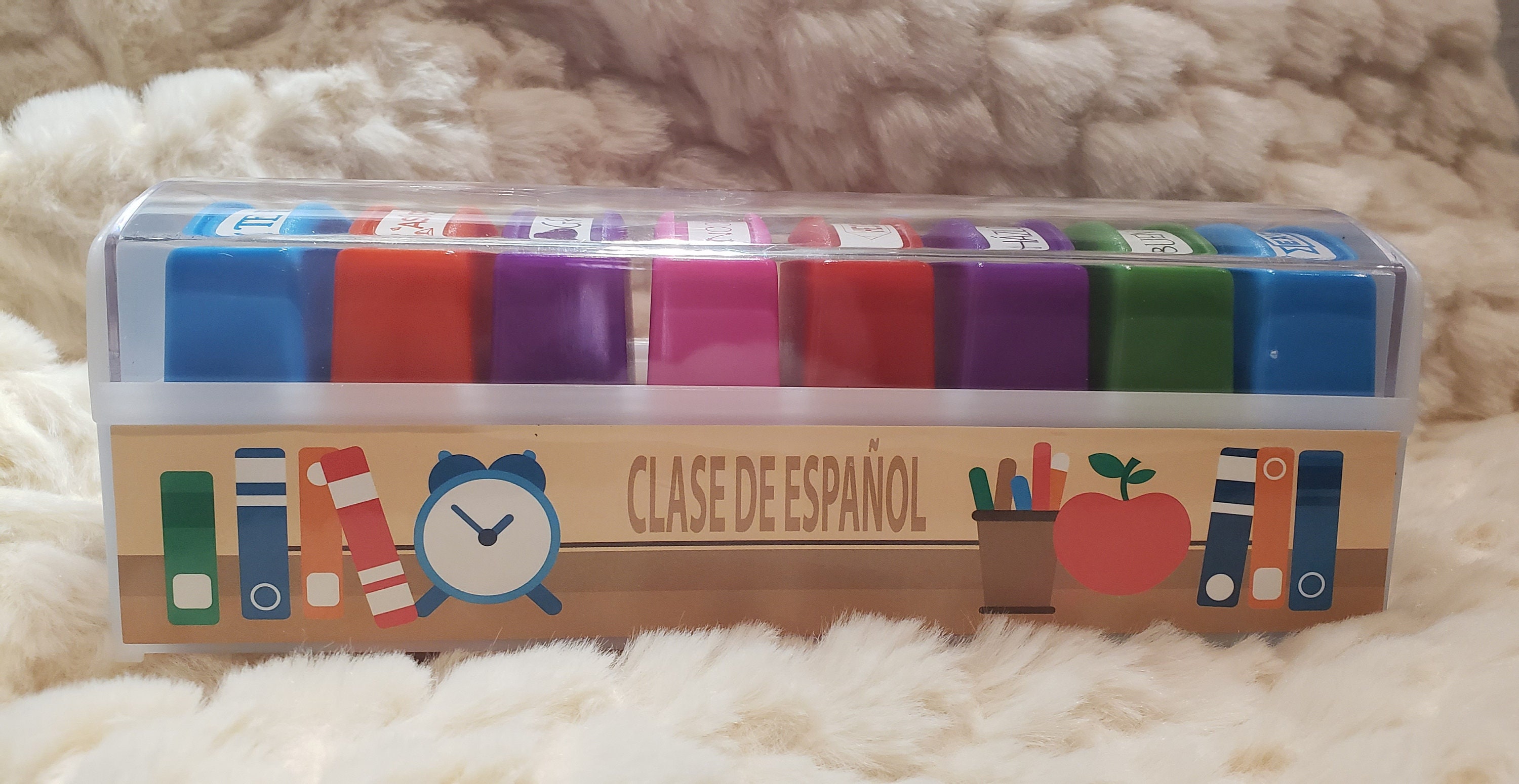 Selfinking Stamps in Spanish for Teachers Etsy