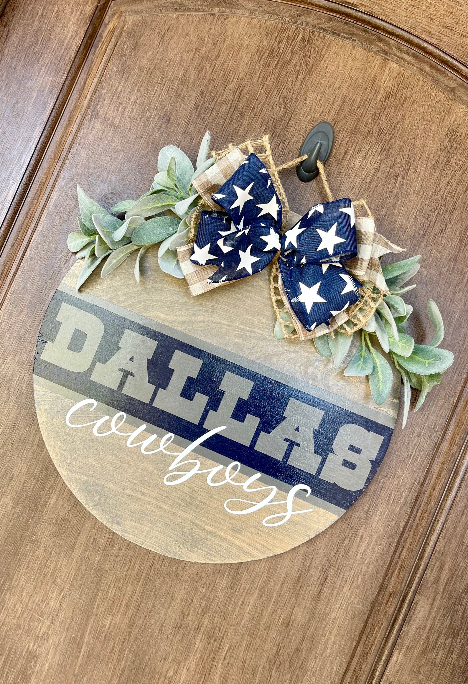 Dallas Cowboy Door Hanger Etsy