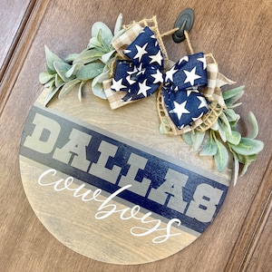 Dallas cowboy door hanger