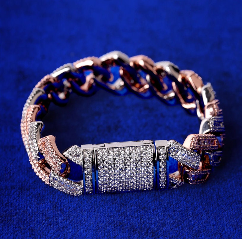 Cuban Link Chain Bracelet for Men Real 