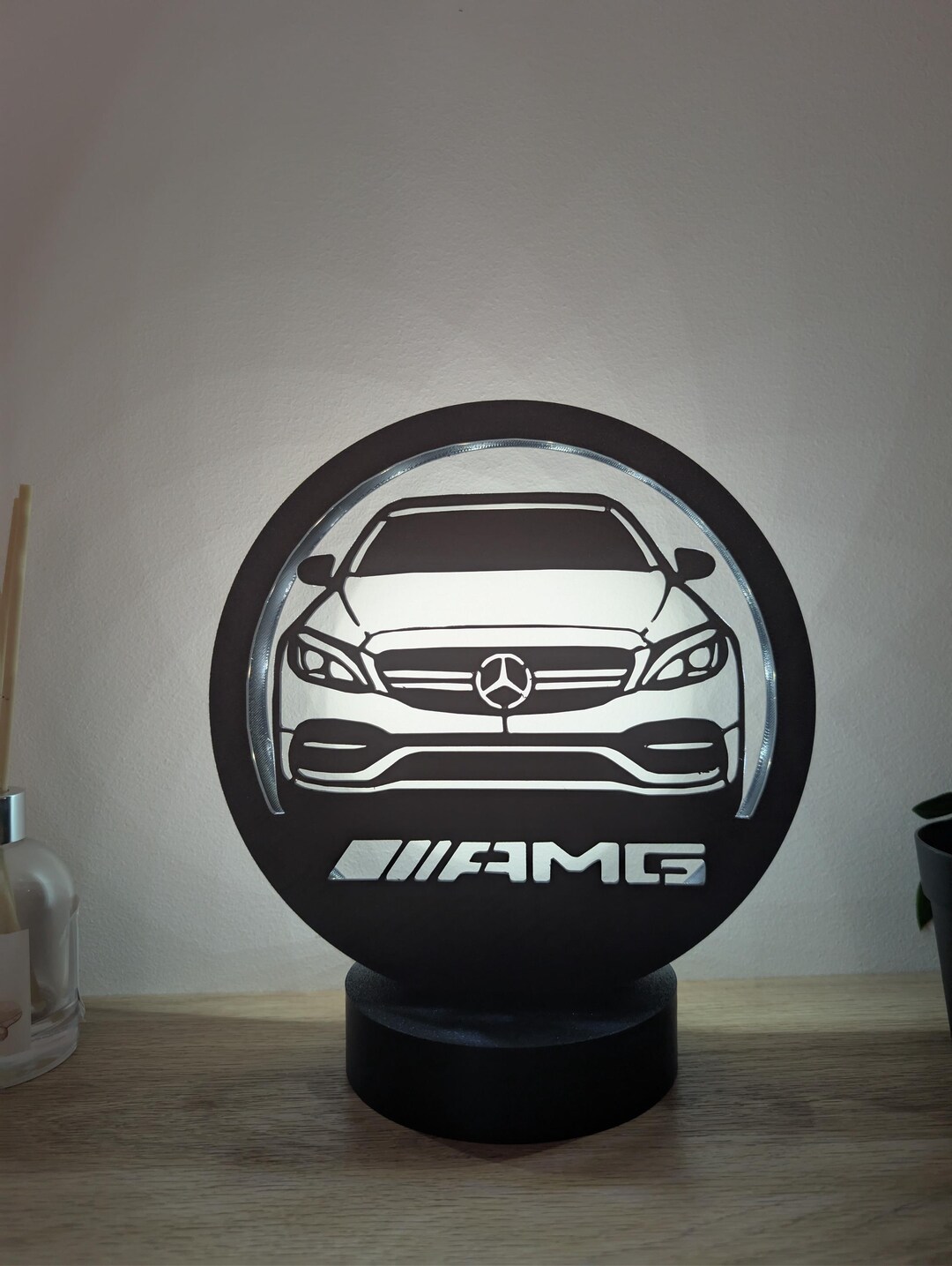 Mercedes-benz AMG LED Lamp – Sports Car Decoration, Car Fan Gift ...