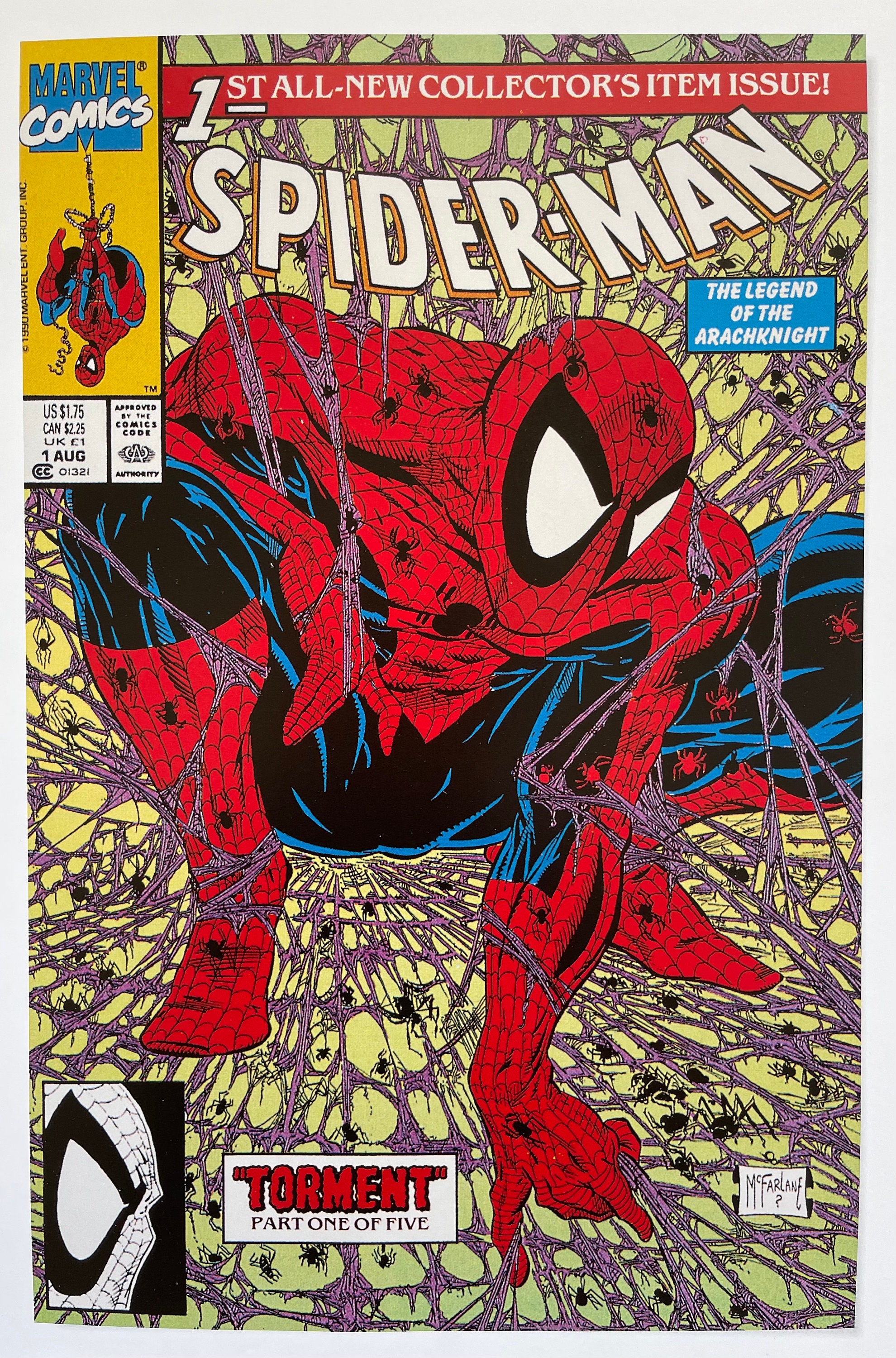 Spider-man Marvel Comics the Legend of the Arachknight TORMENT Mc