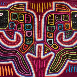 Fish MOLA Panama Wall Decor. Appliqué hand stitched by Guna (Kuna) Indian women from San Blas Islands. DIGITAL DOWNLOAD!